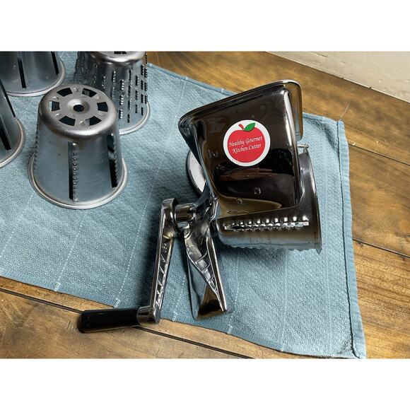 Vintage King Kutter Healthy Gourmet Kitchen Cutter Food Processor Slicer 5 Cones - Picture 8 of 16